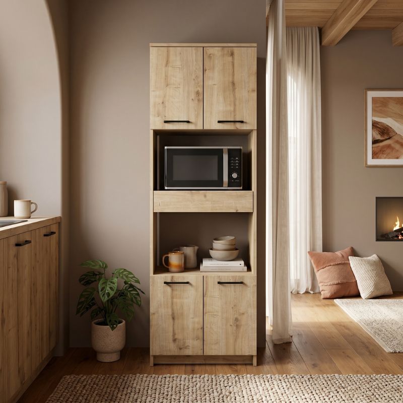 Kitchen - Bathroom Cabinet Alvento Color Sapphire Oak 60x42x180
