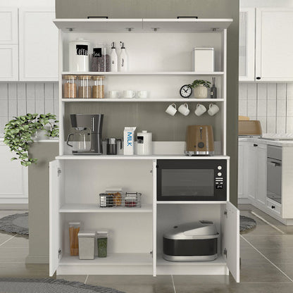 Έπιπλο Κουζίνας Tuco 3 Χρώμα Λευκό 123,8x40x180