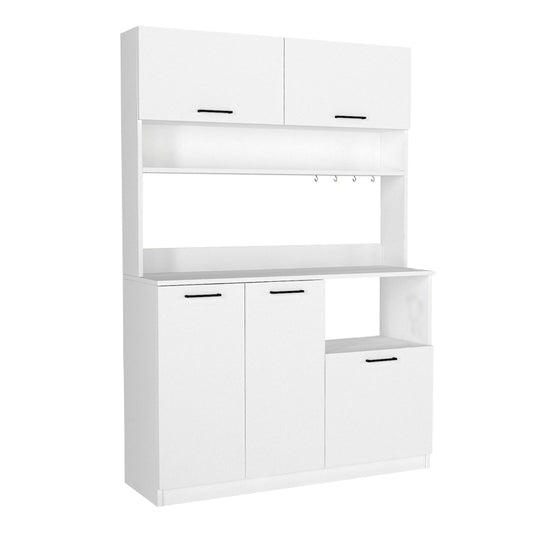 Έπιπλο Κουζίνας Tuco 3 Χρώμα Λευκό 123,8x40x180