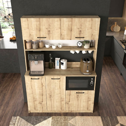 Tuco 3 Kitchen Furniture Sapphire Oak 123.8x40x180