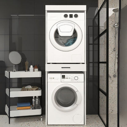 Έπιπλο Πλυντηρίου - Στεγνωτηρίου Fika Χρώμα Λευκό 67x61,8x198,5