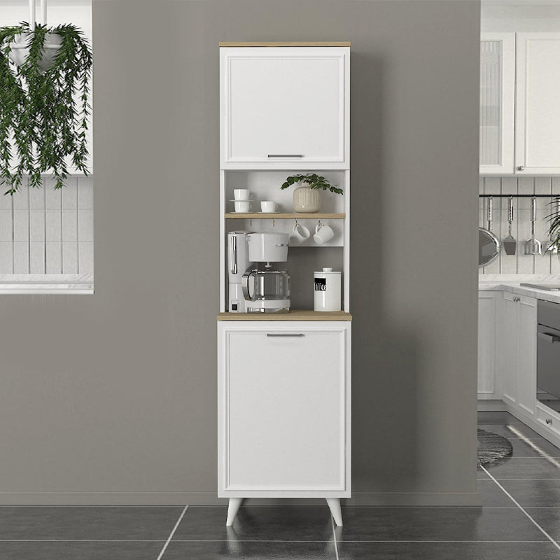 Έπιπλο Κουζίνας Potter 1 Χρώμα Λευκό - Rota Oak 53,4x39,6x196,1