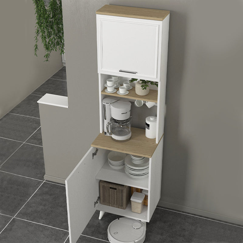 Έπιπλο Κουζίνας Potter 1 Χρώμα Λευκό - Rota Oak 53,4x39,6x196,1