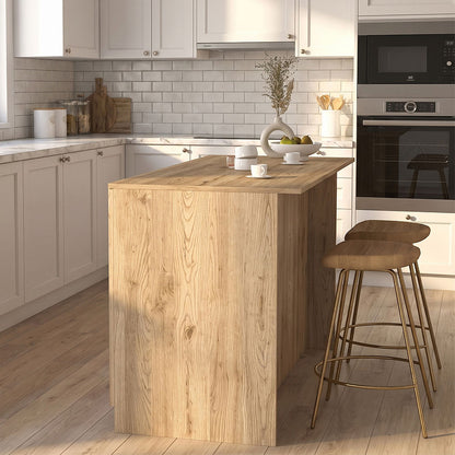 Τραπέζι - Πάγκος Κουζίνας Peres Χρώμα Sepet Oak 150x70x91,8