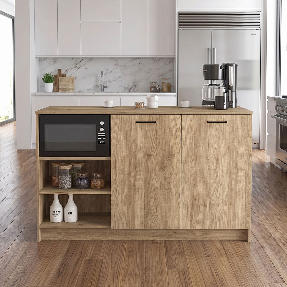 Τραπέζι - Πάγκος Κουζίνας Peres Χρώμα Sepet Oak 150x70x91,8