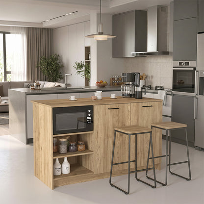 Τραπέζι - Πάγκος Κουζίνας Peres Χρώμα Sepet Oak 150x70x91,8