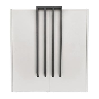 Γραφείο Υποδοχής - Reception Hola Χρώμα Λευκό - Ανθρακί 93,6x45,2x110,3