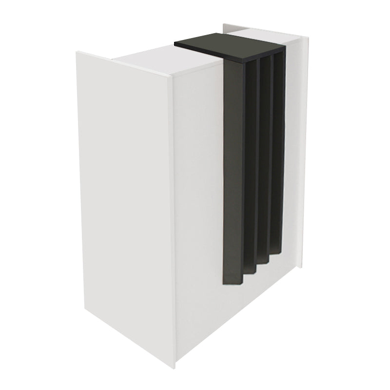 Γραφείο Υποδοχής - Reception Hola Χρώμα Λευκό - Ανθρακί 93,6x45,2x110,3