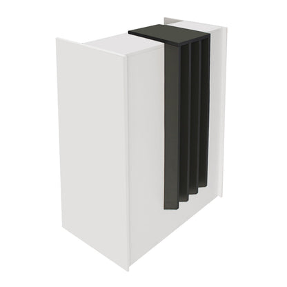 Γραφείο Υποδοχής - Reception Hola Χρώμα Λευκό - Ανθρακί 93,6x45,2x110,3