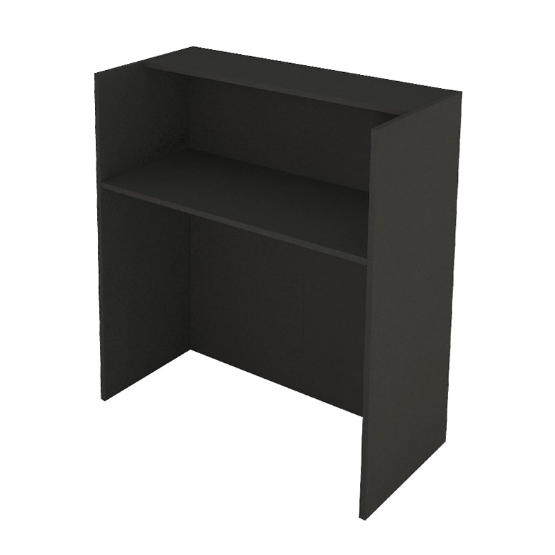 Γραφείο Υποδοχής - Reception Aloha με LED Χρώμα Ανθρακί - Sepet Oak 95,5x40x110,3