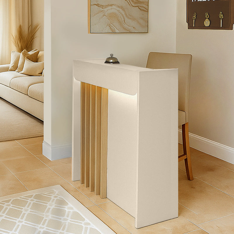 Γραφείο Υποδοχής - Reception Karibu με LED Χρώμα Sandstone - Sepet Oak 90x40x100