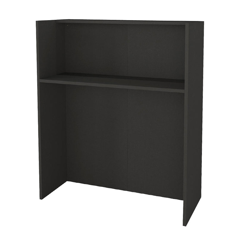 Γραφείο Υποδοχής - Reception Karibu με LED Χρώμα Ανθρακί - Sepet Oak 90x40x100