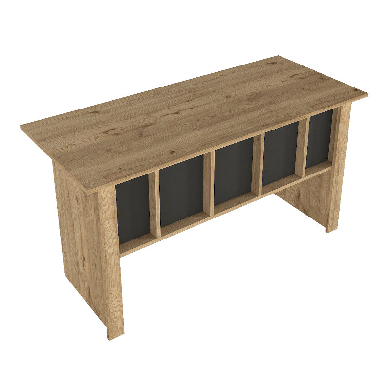 Γραφείο Εργασίας Nika Χρώμα Sepet Oak - Ανθρακί 140x60x75