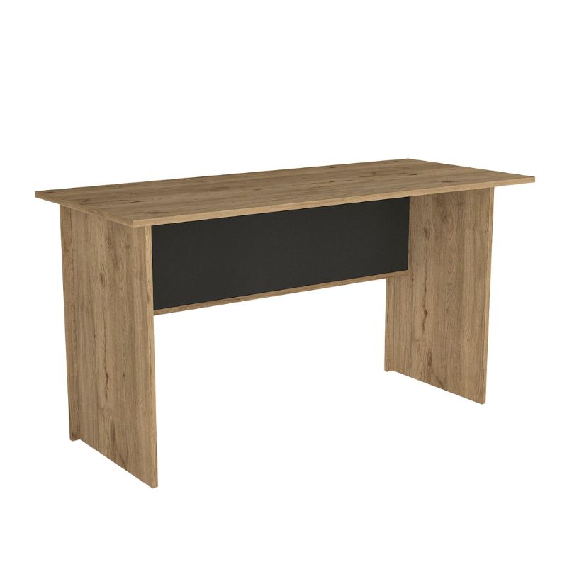 Γραφείο Εργασίας Nika Χρώμα Sepet Oak - Ανθρακί 140x60x75
