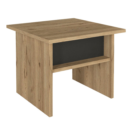 Τραπεζάκι Σαλονιού - Γραφείου Nika Χρώμα Sepet Oak - Ανθρακί 45x45x40