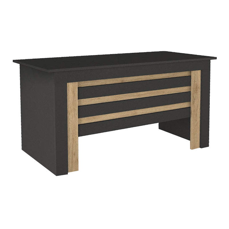 Γραφείο Εργασίας Epito Χρώμα Ανθρακί - Sepet Oak 140x59,6x76,8