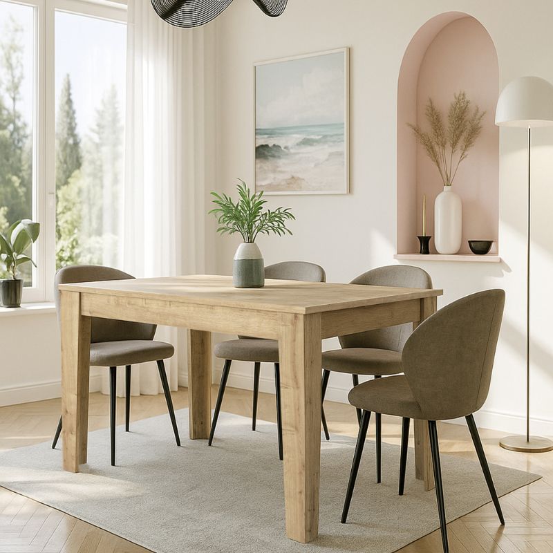 Τραπέζι Darlen Χρώμα Sapphire Oak 125x72x74