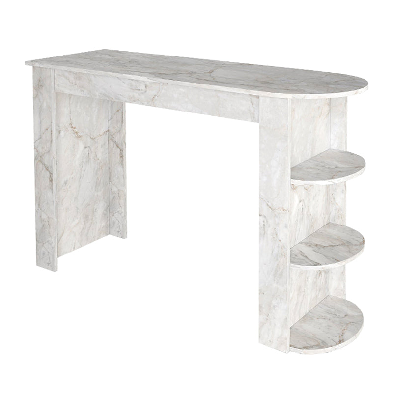 Τραπέζι Μπαρ Vigne Χρώμα Λευκό Εφέ Μαρμάρου 150x51,6x101,8