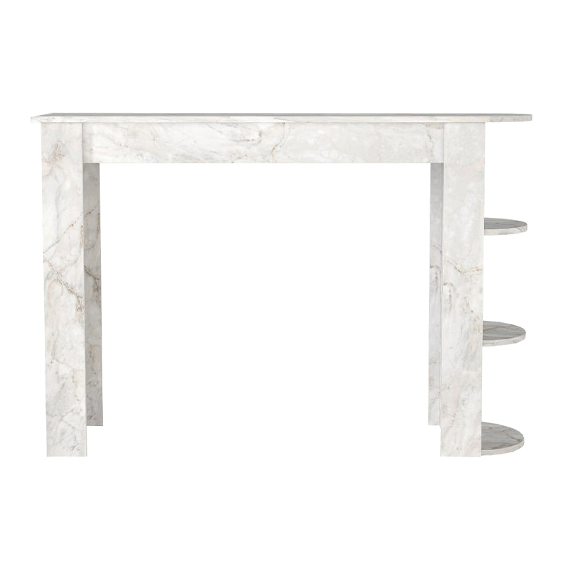 Τραπέζι Μπαρ Vigne Χρώμα Λευκό Εφέ Μαρμάρου 150x51,6x101,8