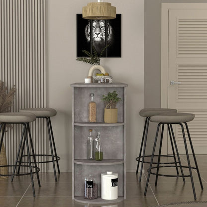Τραπέζι Μπαρ Vigne Χρώμα Γκρι Σκυροδέματος 150x51,6x101,8