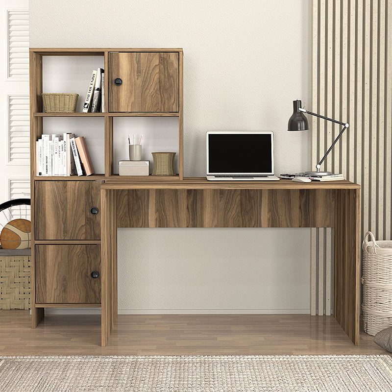 Γραφείο Εργασίας Lesya Αναστρέψιμο Χρώμα Καρυδί 159,2x59,6x141,2