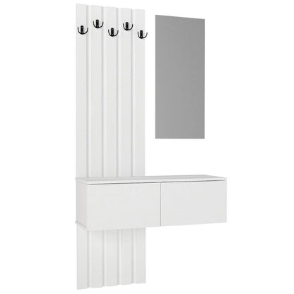 Έπιπλο Εισόδου Kanso Χρώμα Λευκό 100x35x196,7