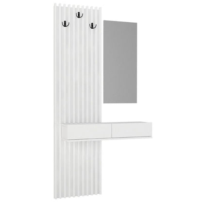 Έπιπλο Εισόδου Elois Χρώμα Λευκό 96,6x26,8x195,5