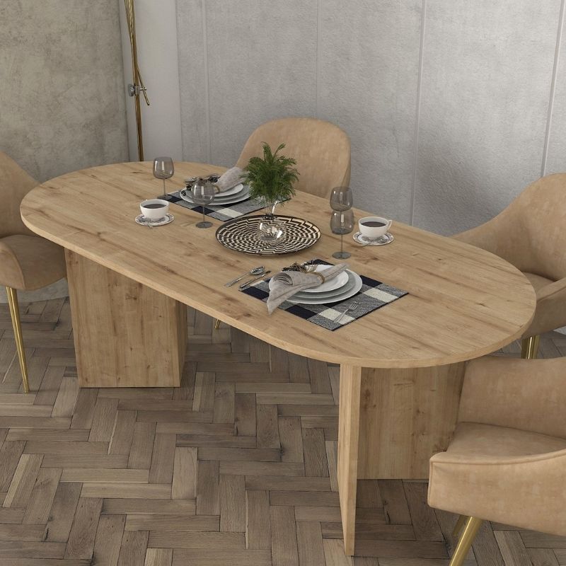 Τραπέζι Cortado Χρώμα Sapphire Oak 200x90x74