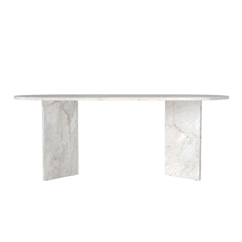 Τραπέζι Cortado Χρώμα Λευκό Εφέ Μαρμάρου 200x90x74