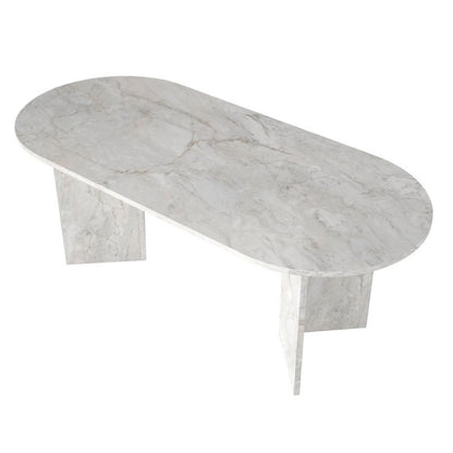 Τραπέζι Cortado Χρώμα Λευκό Εφέ Μαρμάρου 200x90x74