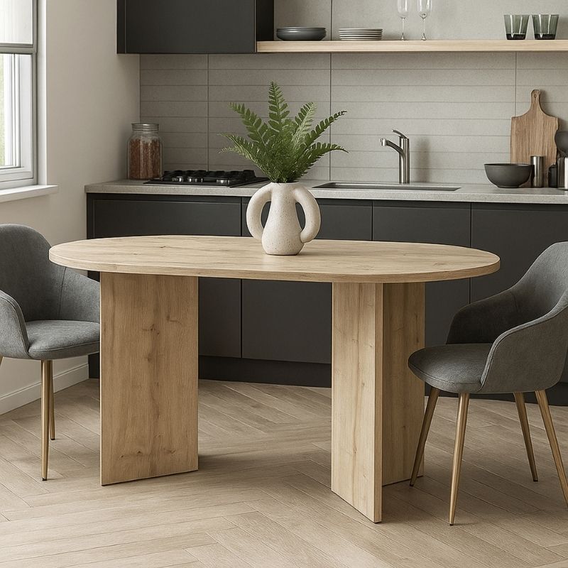 Τραπέζι Cortado Χρώμα Sapphire Oak 138x80x75