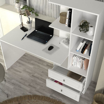 Γραφείο Εργασίας Mantra Χρώμα Λευκό 150x60x152