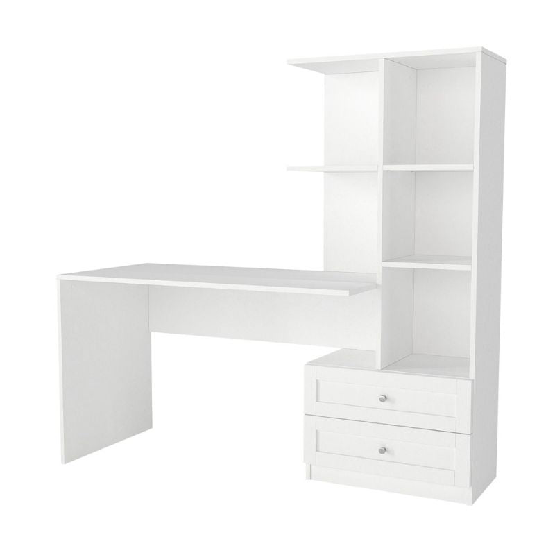 Γραφείο Εργασίας Mantra Χρώμα Λευκό 150x60x152