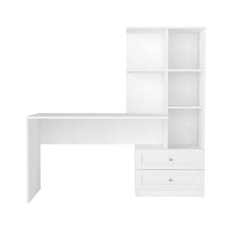 Γραφείο Εργασίας Mantra Χρώμα Λευκό 150x60x152