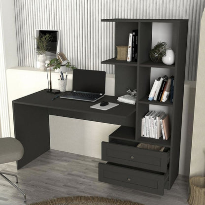 Γραφείο Εργασίας Mantra Χρώμα Ανθρακί 150x60x152