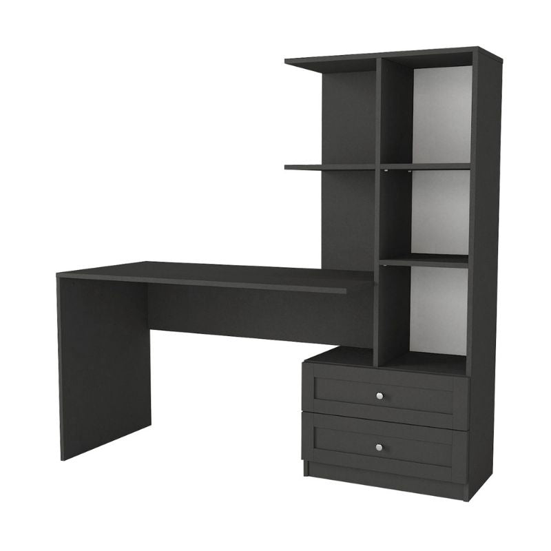 Γραφείο Εργασίας Mantra Χρώμα Ανθρακί 150x60x152