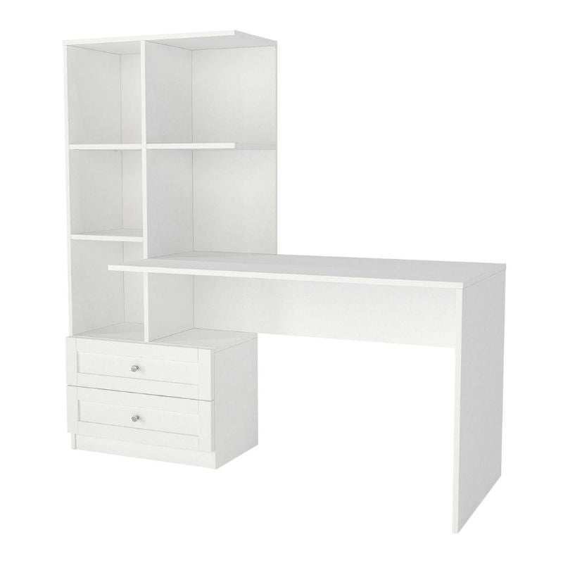 Γραφείο Εργασίας Mantra Χρώμα Λευκό 150x60x152