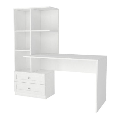 Γραφείο Εργασίας Mantra Χρώμα Λευκό 150x60x152