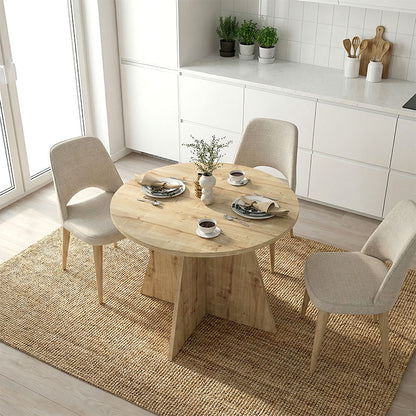 Τραπέζι Tailor Χρώμα Sapphire Oak Ø100x75,7