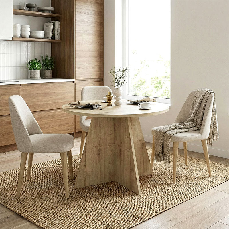 Τραπέζι Tailor Χρώμα Sapphire Oak Ø100x75,7