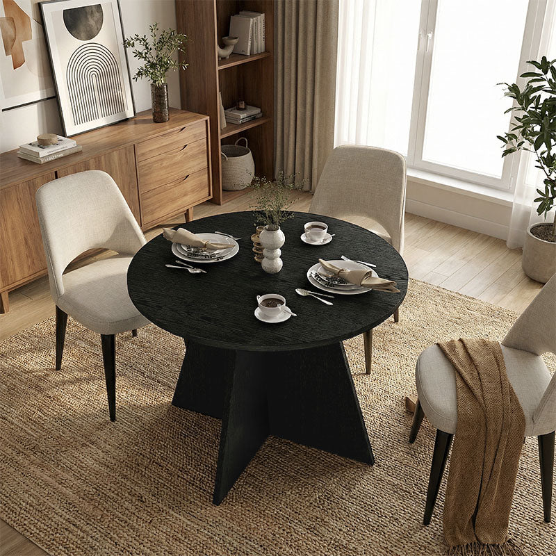 Τραπέζι Tailor Χρώμα Sencron Black Ø100x75,7