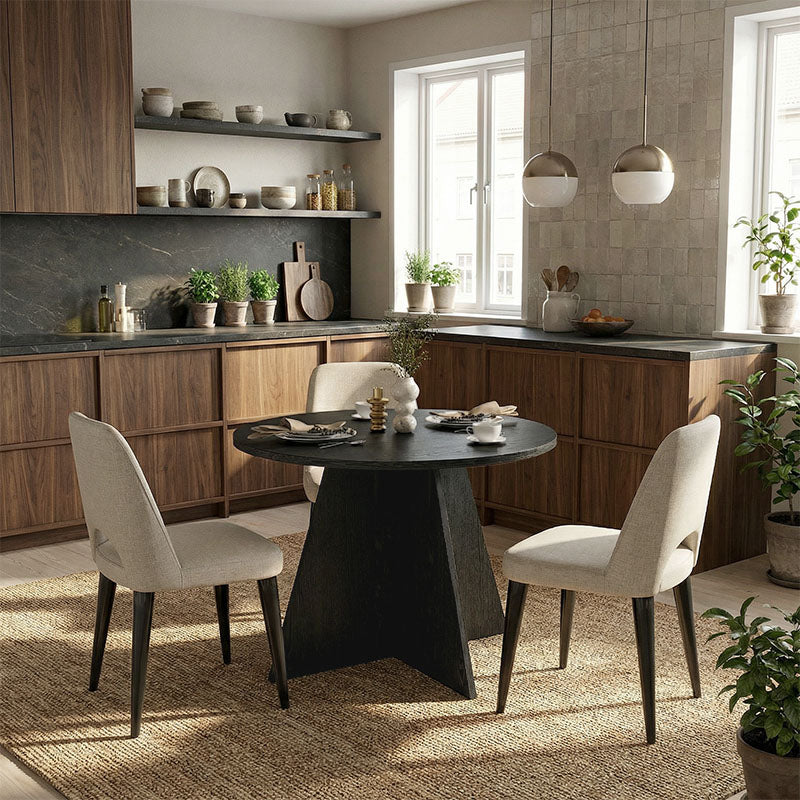 Τραπέζι Tailor Χρώμα Sencron Black Ø100x75,7
