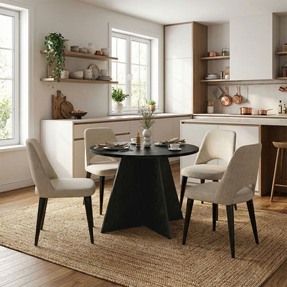 Τραπέζι Tailor Χρώμα Sencron Black Ø100x75,7