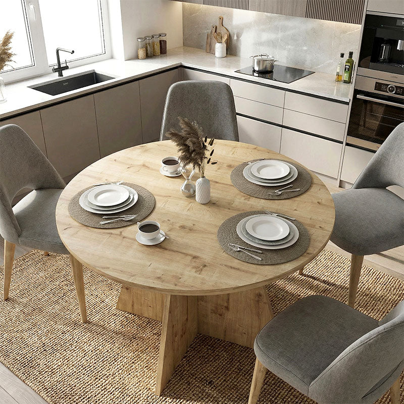 Τραπέζι Tailor Χρώμα Sapphire Oak Ø120x75,7