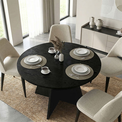Τραπέζι Tailor Χρώμα Sencron Black Ø120x75,7