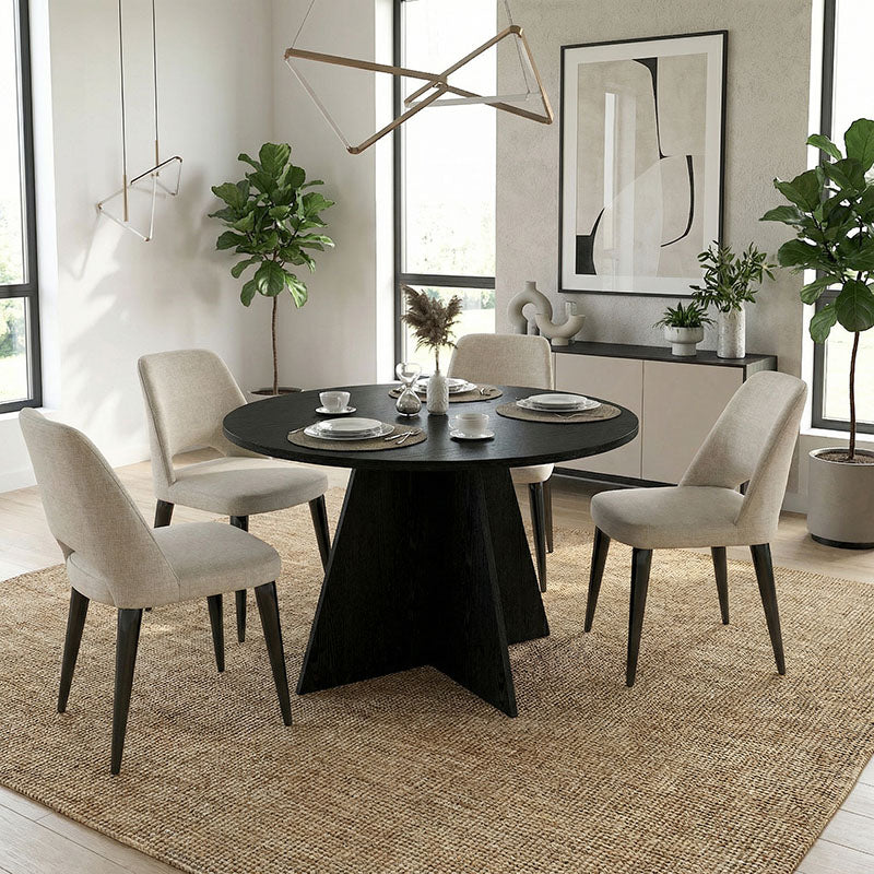 Τραπέζι Tailor Χρώμα Sencron Black Ø120x75,7
