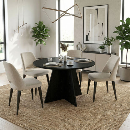 Τραπέζι Tailor Χρώμα Sencron Black Ø120x75,7