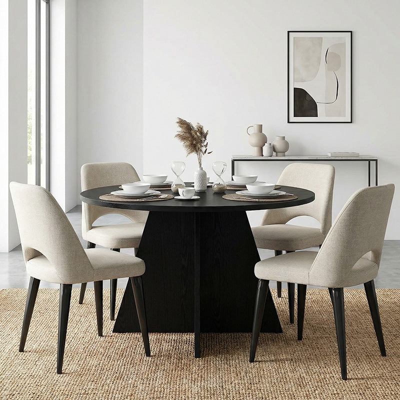 Τραπέζι Tailor Χρώμα Sencron Black Ø120x75,7