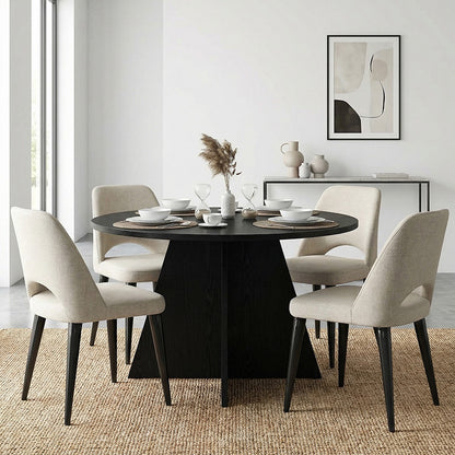 Τραπέζι Tailor Χρώμα Sencron Black Ø120x75,7