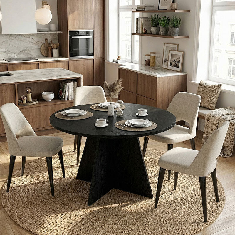 Τραπέζι Tailor Χρώμα Sencron Black Ø120x75,7